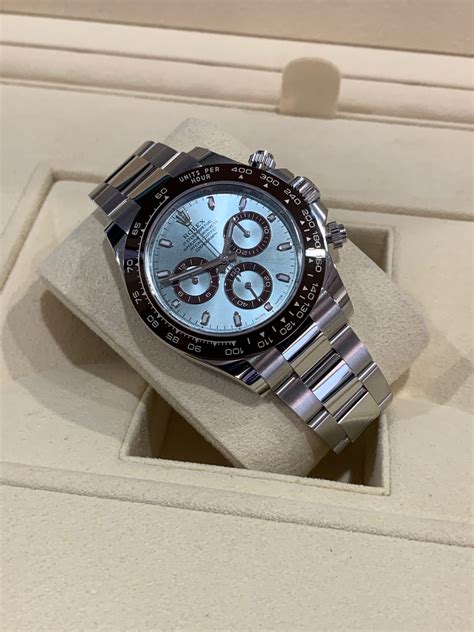 rolex daytona ice blue diamond|Rolex cosmograph daytona 116506 series.